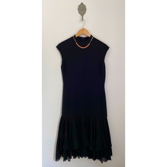 Ralph Lauren Purple Label Dresses & Skirts - Ralph Lauren 100% Silk Black Drop Waist Dress NWOT